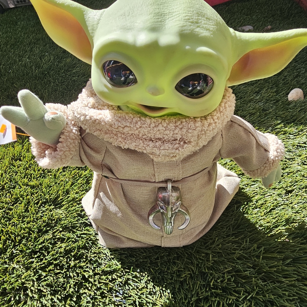 Mattel Green Plush Toy with Tan Outfit